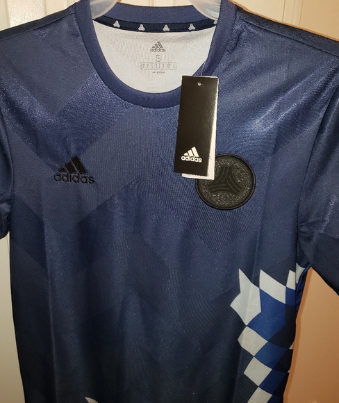 AdidasTAN Advanced Jersey Blue Men's Small - Picture 3 of 3